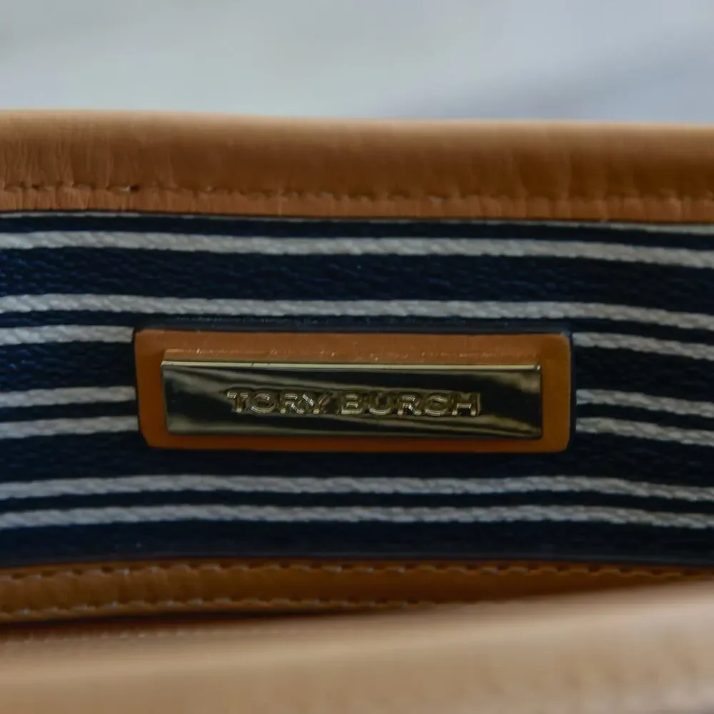 Tory Burch Kerrington Striped Mini Shopper Bag